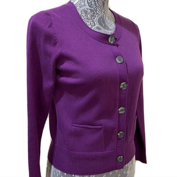 J. Jill Ultra Violet Cardigan. Size Medium - Picture 5 of 9